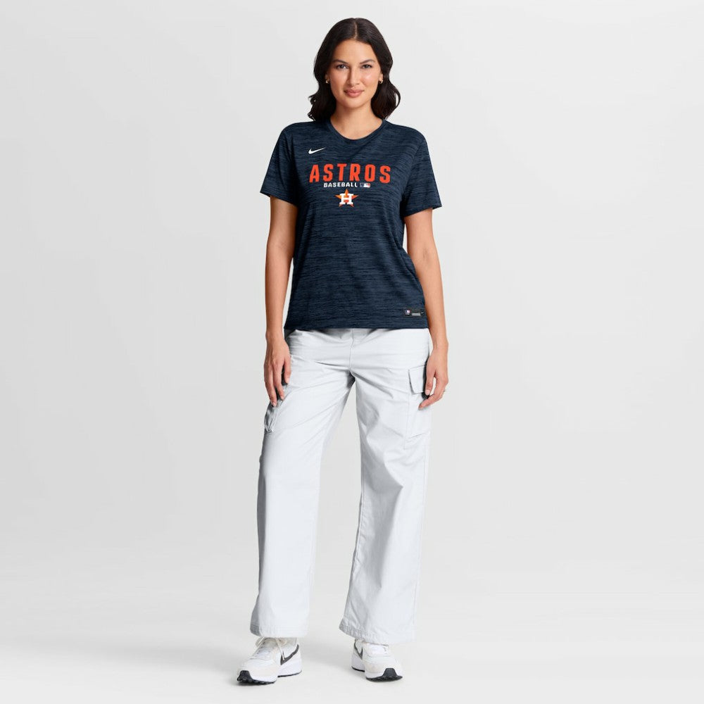 Houston Astros Women's Authentic Collection Velocity Dri-FIT T-Shirt Navy