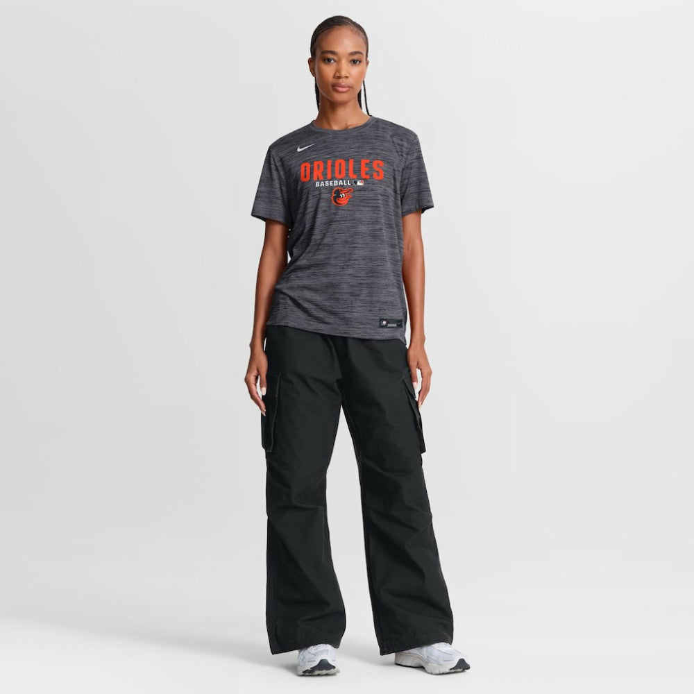 Baltimore Orioles Women's Authentic Collection Velocity Dri-FIT T-Shirt Black