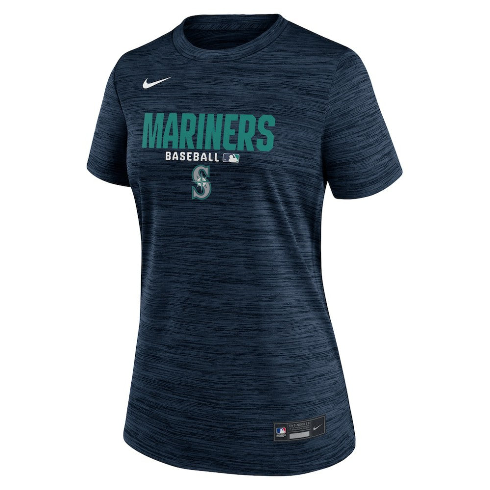Seattle Mariners Women's Authentic Collection Velocity Dri-FIT T-Shirt Navy