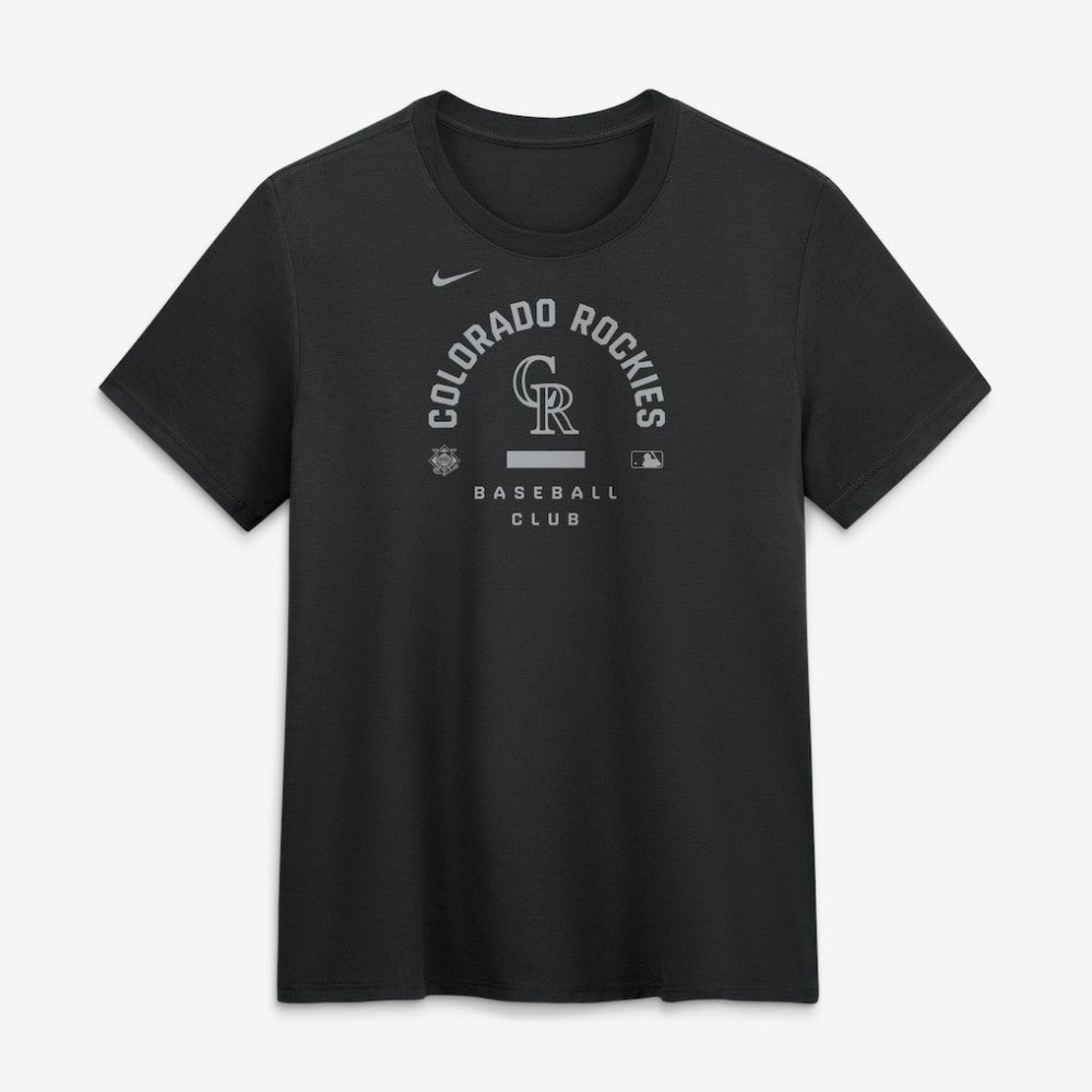 Colorado Rockies Women's Authentic Collection Early Work Tri-Blend Dri-FIT T-Shirt Black