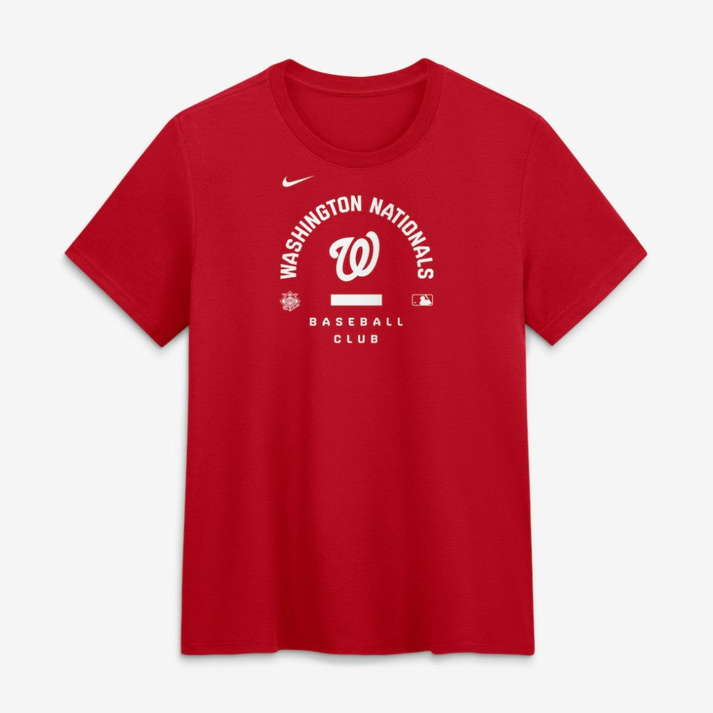 Washington Nationals Women's Authentic Collection Early Work Tri-Blend Dri-FIT T-Shirt Red