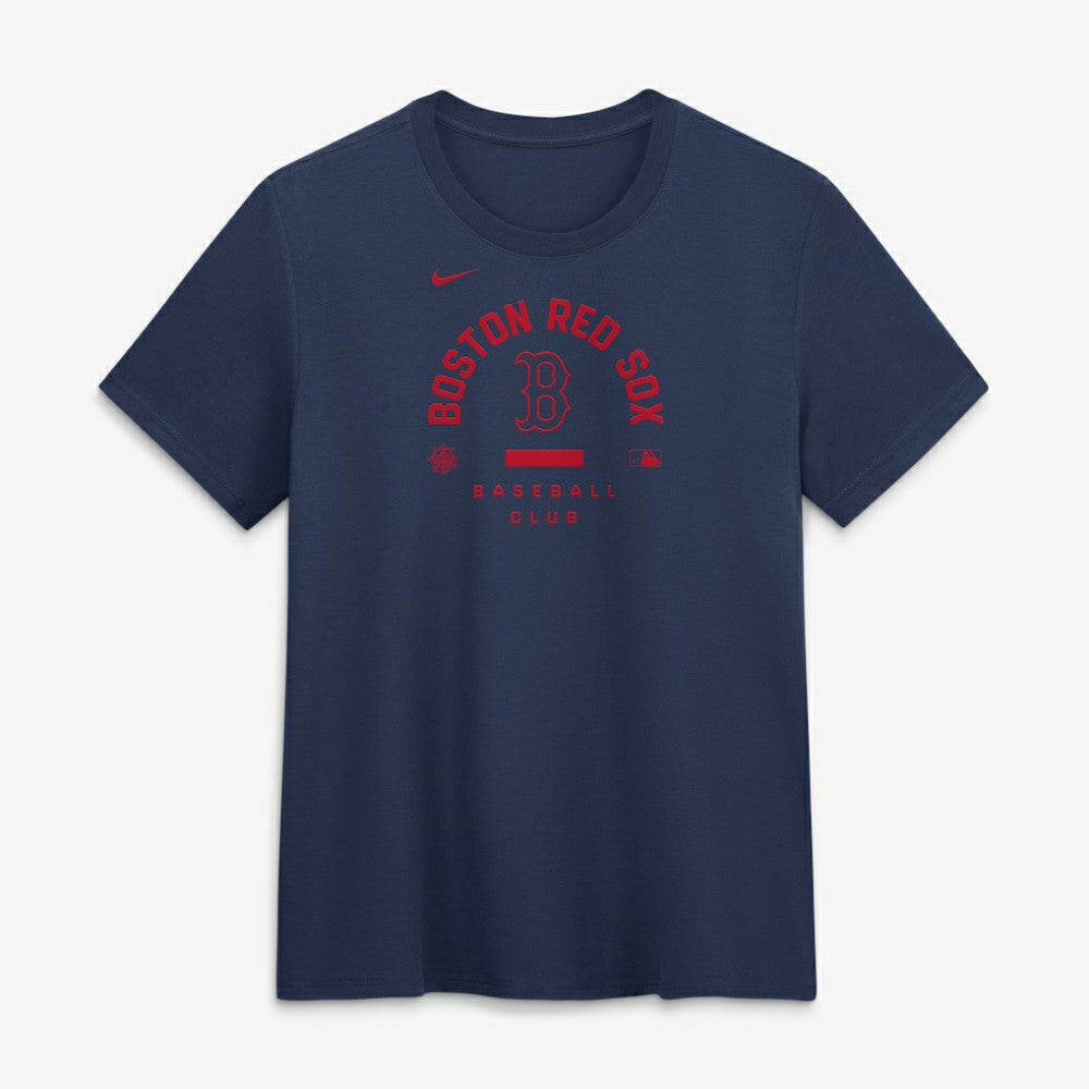 Boston Red Sox Women's Authentic Collection Early Work Tri-Blend Dri-FIT T-Shirt Navy