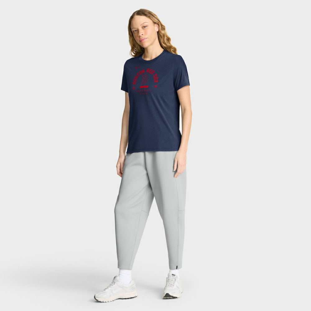 Boston Red Sox Women's Authentic Collection Early Work Tri-Blend Dri-FIT T-Shirt Navy