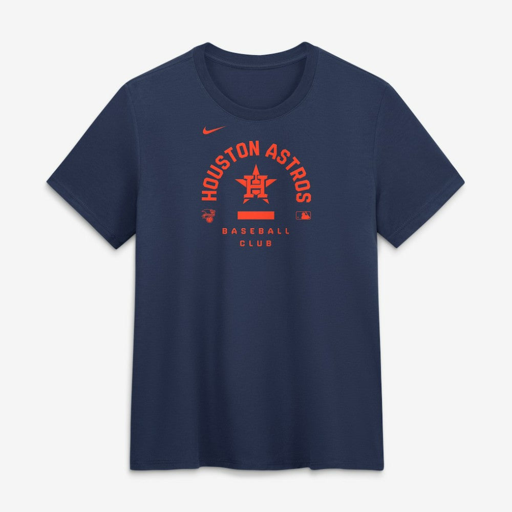 Houston Astros Women's Authentic Collection Early Work Tri-Blend Dri-FIT T-Shirt Navy