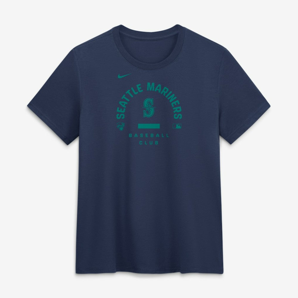 Seattle Mariners Women's Authentic Collection Early Work Tri-Blend Dri-FIT T-Shirt Navy