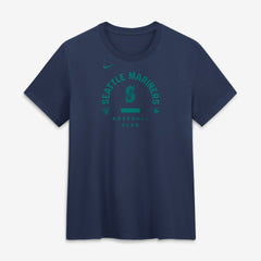 Seattle Mariners Women's Authentic Collection Early Work Tri-Blend Dri-FIT T-Shirt Navy