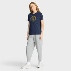 Milwaukee Brewers Women's Authentic Collection Early Work Tri-Blend Dri-FIT T-Shirt Navy