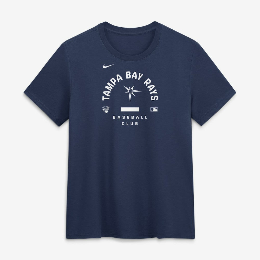 Tampa Bay Rays Women's Authentic Collection Early Work Tri-Blend Dri-FIT T-Shirt Navy