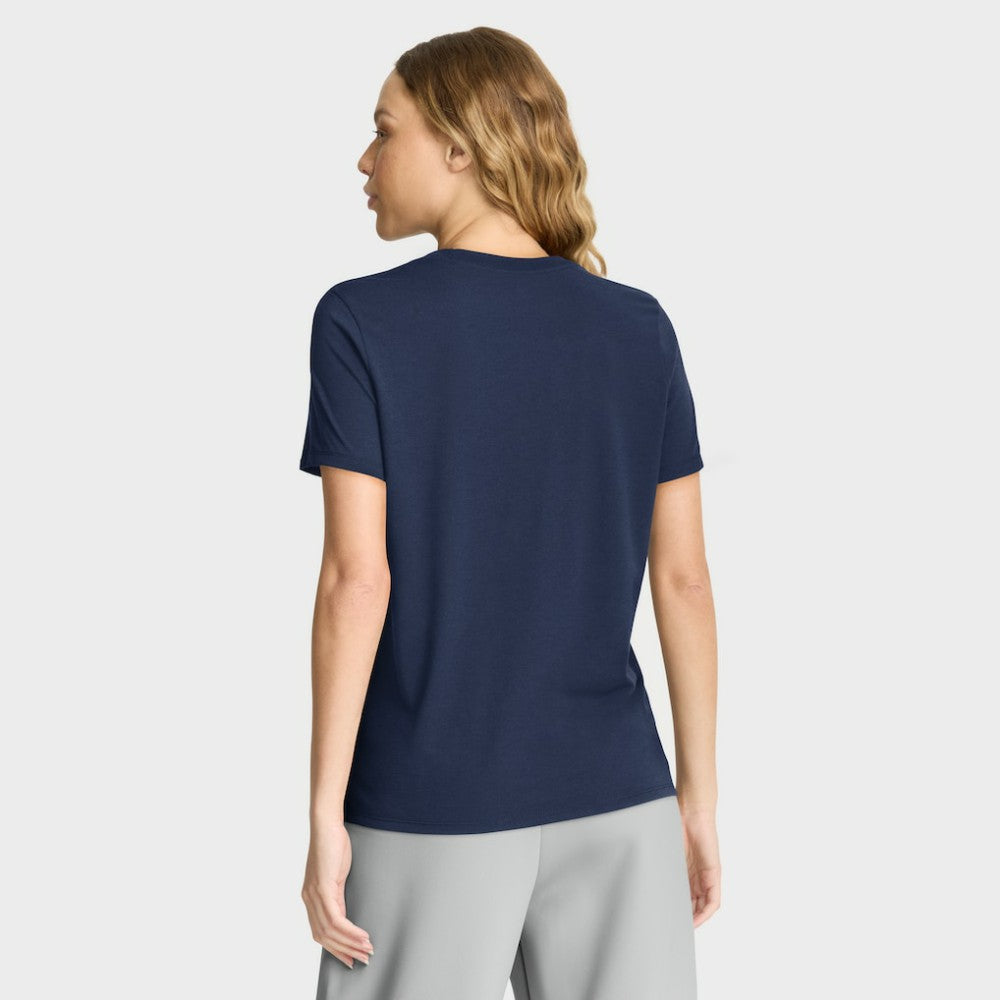 Tampa Bay Rays Women's Authentic Collection Early Work Tri-Blend Dri-FIT T-Shirt Navy