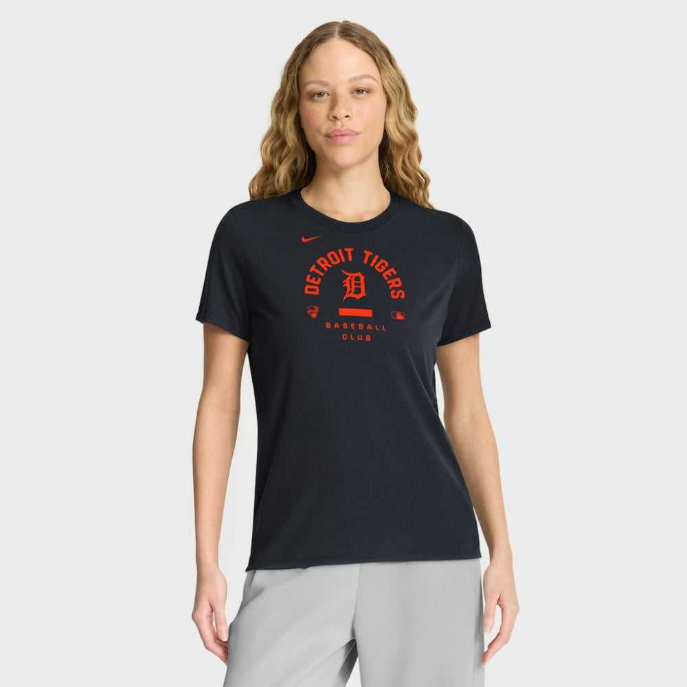 Detroit Tigers Women's Authentic Collection Early Work Tri-Blend Dri-FIT T-Shirt Navy