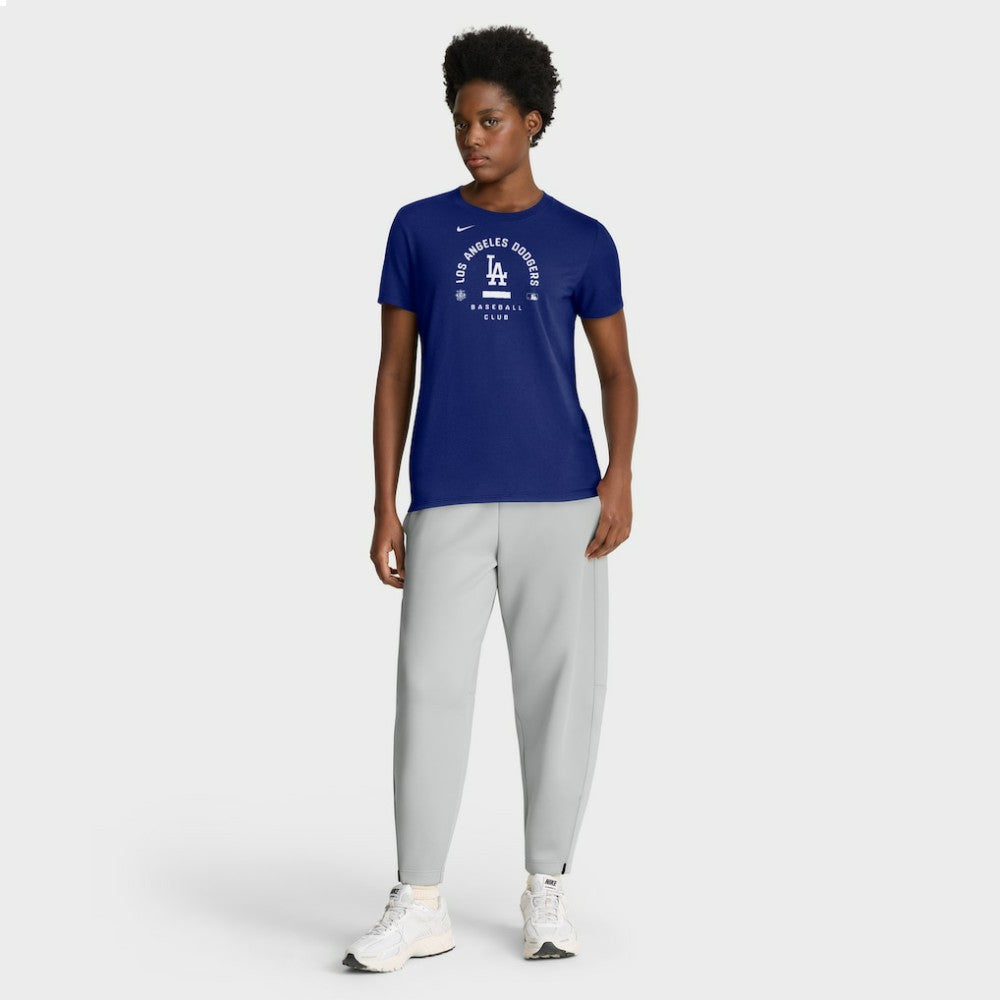 Los Angeles Dodgers Women's Authentic Collection Early Work Tri-Blend Dri-FIT T-Shirt Royal