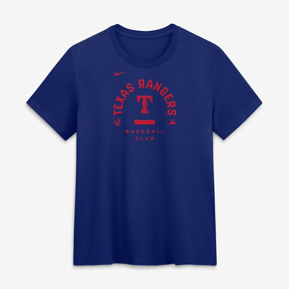 Texas Rangers Women's Authentic Collection Early Work Tri-Blend Dri-FIT T-Shirt Royal