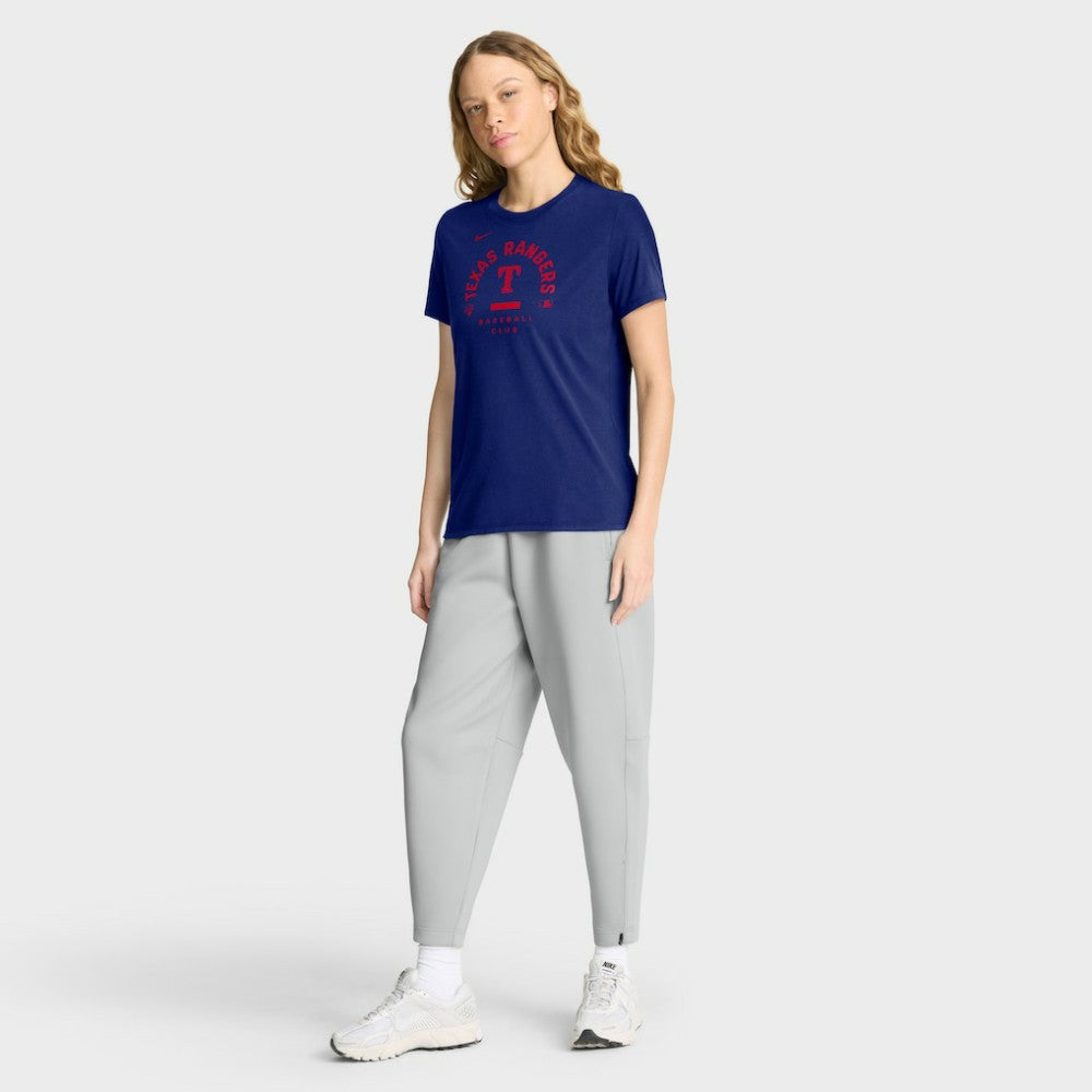 Texas Rangers Women's Authentic Collection Early Work Tri-Blend Dri-FIT T-Shirt Royal