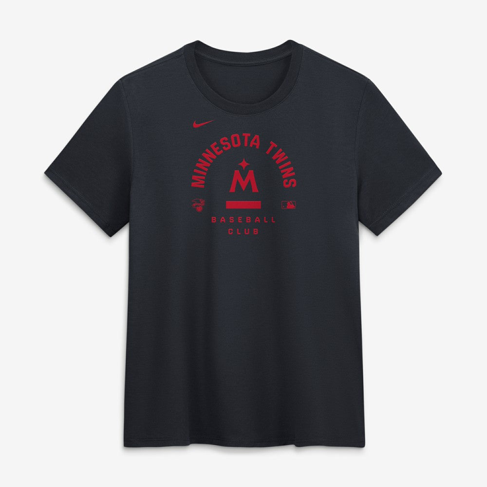 Minnesota Twins Women's Authentic Collection Early Work Tri-Blend Dri-FIT T-Shirt Navy