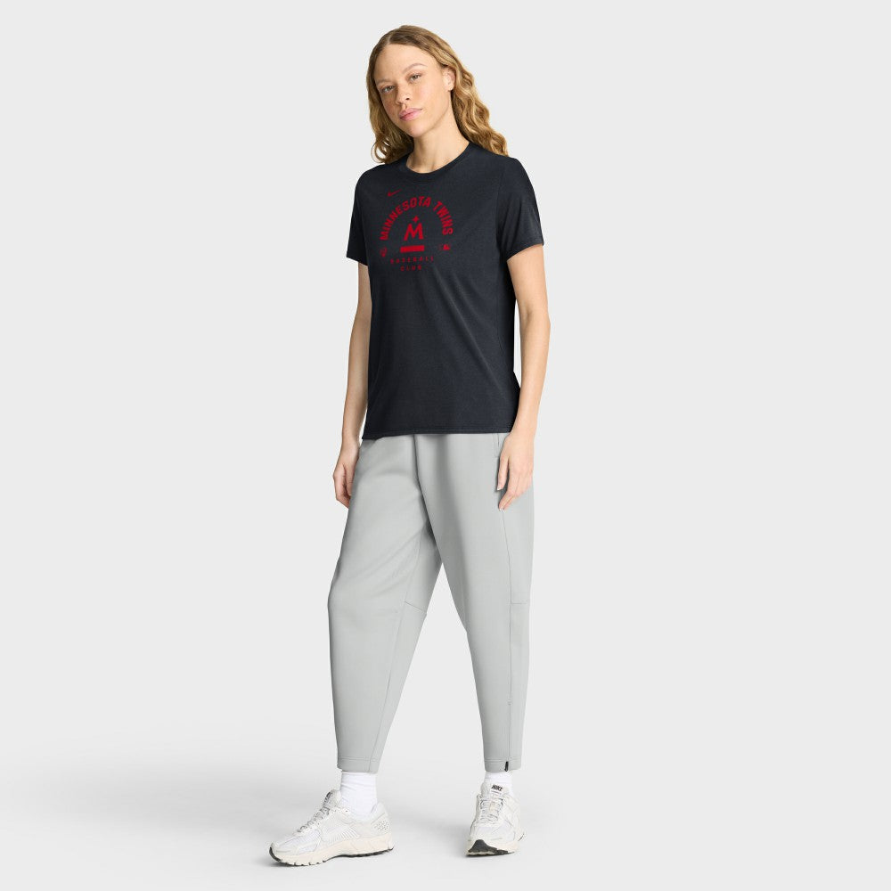 Minnesota Twins Women's Authentic Collection Early Work Tri-Blend Dri-FIT T-Shirt Navy