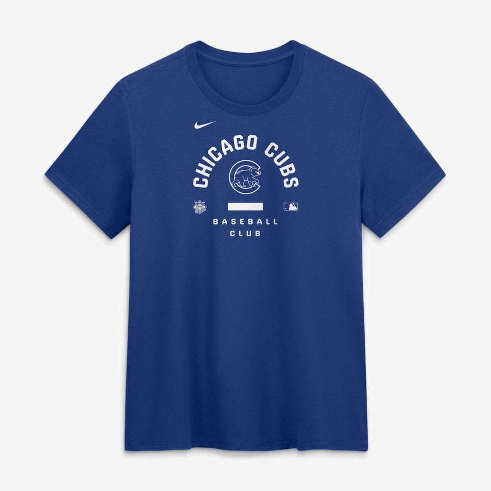 Chicago Cubs Women's Authentic Collection Early Work Tri-Blend Dri-FIT T-Shirt Royal