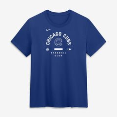 Chicago Cubs Women's Authentic Collection Early Work Tri-Blend Dri-FIT T-Shirt Royal