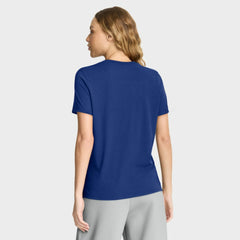Chicago Cubs Women's Authentic Collection Early Work Tri-Blend Dri-FIT T-Shirt Royal
