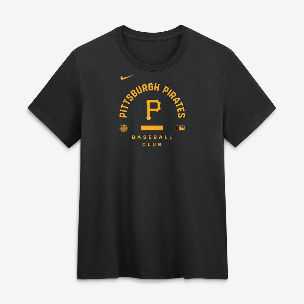 Pittsburgh Pirates Women's Authentic Collection Early Work Tri-Blend Dri-FIT T-Shirt Black