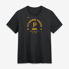 Pittsburgh Pirates Women's Authentic Collection Early Work Tri-Blend Dri-FIT T-Shirt Black