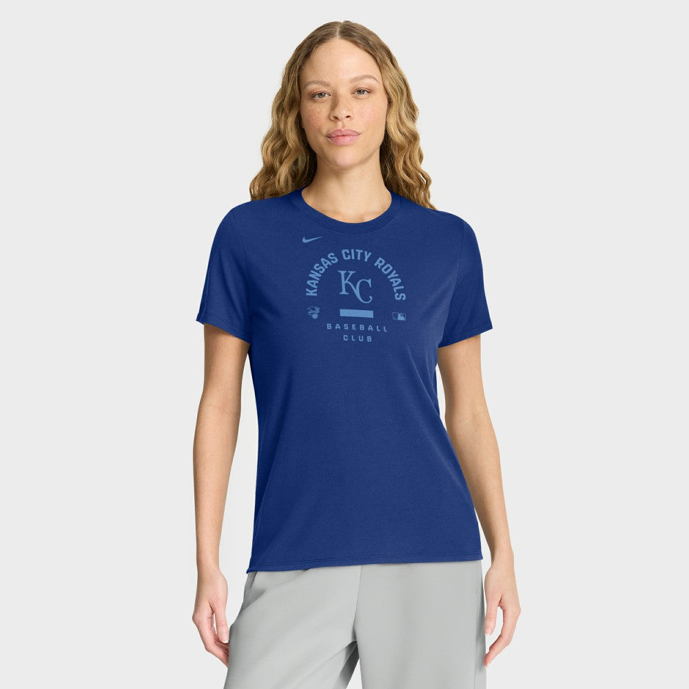 Kansas City Royals Women's Authentic Collection Early Work Tri-Blend Dri-FIT T-Shirt Royal