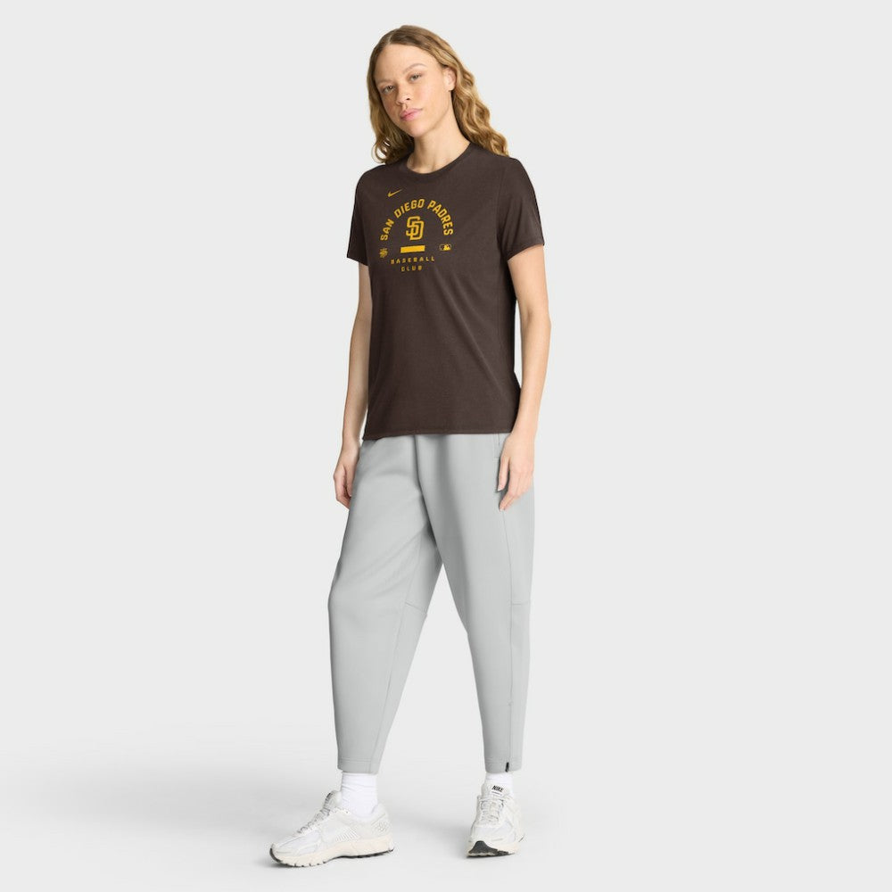 San Diego Padres Women's Authentic Collection Early Work Tri-Blend Dri-FIT T-Shirt Brown