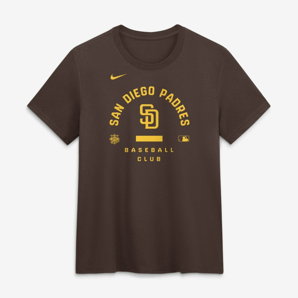 San Diego Padres Women's Authentic Collection Early Work Tri-Blend Dri-FIT T-Shirt Brown