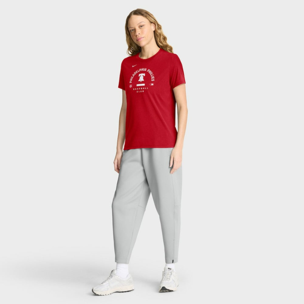 Philadelphia Phillies Women's Authentic Collection Early Work Tri-Blend Dri-FIT T-Shirt Red