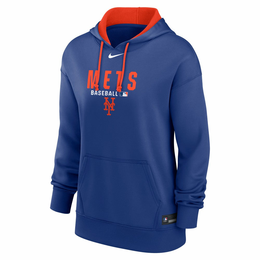 New York Mets Women's Authentic Collection Therma-FIT Hoodie Royal