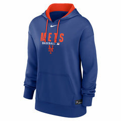 New York Mets Women's Authentic Collection Therma-FIT Hoodie Royal
