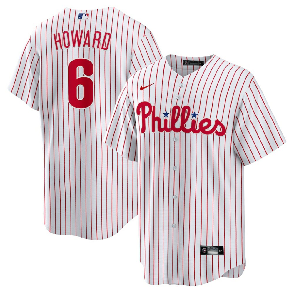 Ryan Howard Philadelphia Phillies Replica Player Jersey White