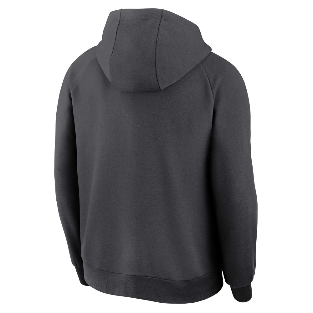 Kansas City Royals Authentic Collection Player Raglan Dri-FIT Full-Zip Hoodie Anthracite