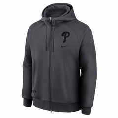 Philadelphia Phillies Authentic Collection Player Raglan Dri-FIT Full-Zip Hoodie Anthracite