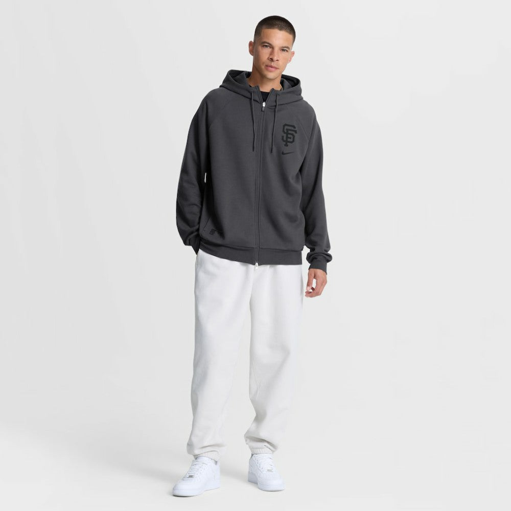 San Francisco Giants Authentic Collection Player Raglan Dri-FIT Full-Zip Hoodie Anthracite
