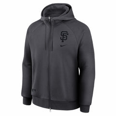 San Francisco Giants Authentic Collection Player Raglan Dri-FIT Full-Zip Hoodie Anthracite
