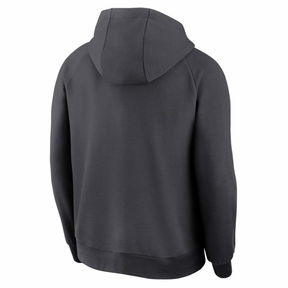 New York Yankees Authentic Collection Player Raglan Dri-FIT Full-Zip Hoodie Anthracite