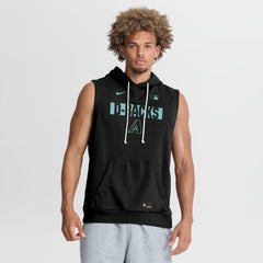 Arizona Diamondbacks Authentic Collection Standard Issue Dri-FIT Sleeveless Hoodie Black