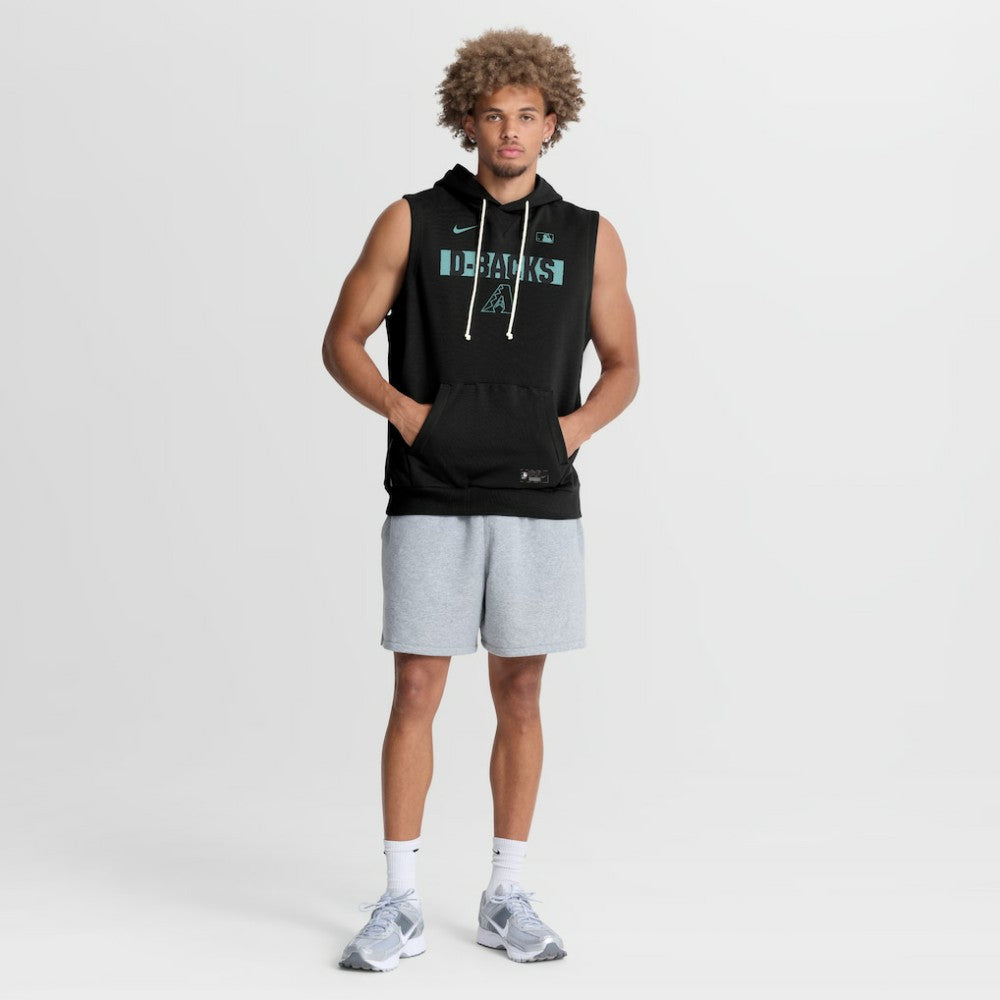 Arizona Diamondbacks Authentic Collection Standard Issue Dri-FIT Sleeveless Hoodie Black