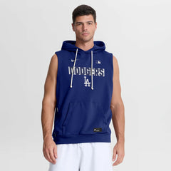 Los Angeles Dodgers Authentic Collection Standard Issue Dri-FIT Sleeveless Hoodie Royal