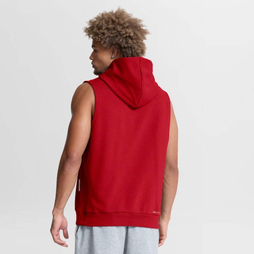 Los Angeles Angels Authentic Collection Standard Issue Dri-FIT Sleeveless Hoodie Red