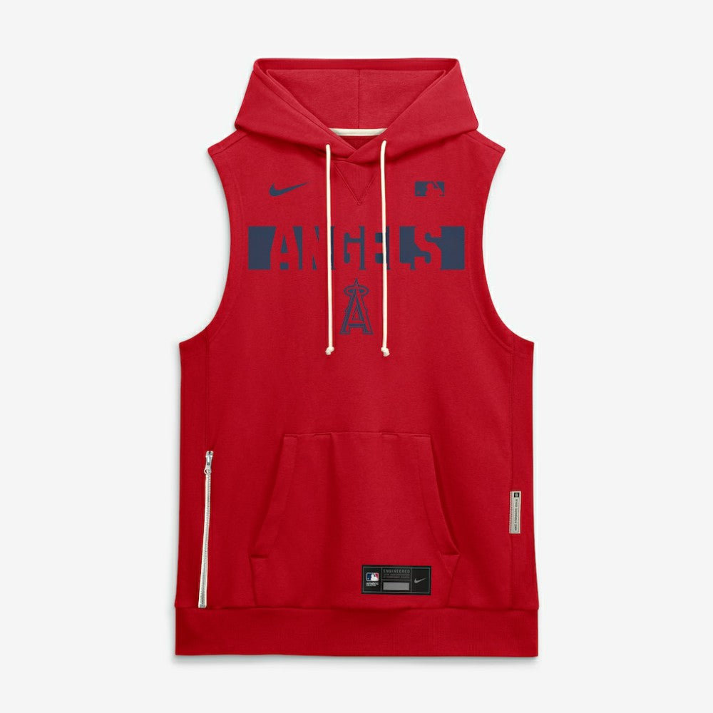 Los Angeles Angels Authentic Collection Standard Issue Dri-FIT Sleeveless Hoodie Red