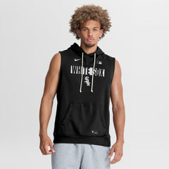 Chicago White Sox Authentic Collection Standard Issue Dri-FIT Sleeveless Hoodie Black