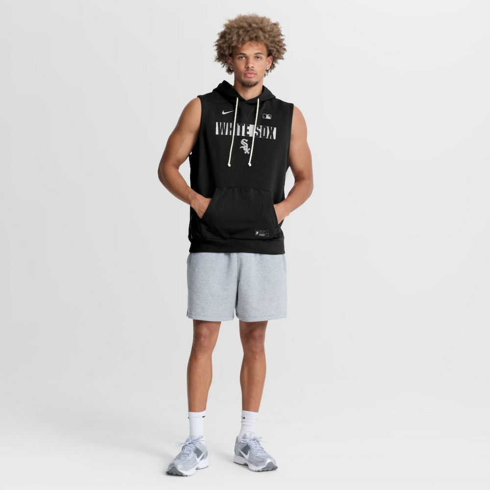 Chicago White Sox Authentic Collection Standard Issue Dri-FIT Sleeveless Hoodie Black