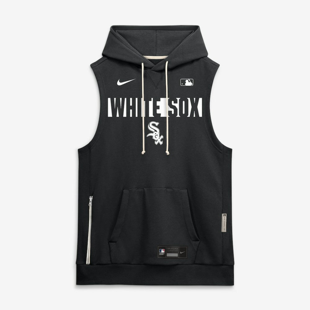 Chicago White Sox Authentic Collection Standard Issue Dri-FIT Sleeveless Hoodie Black