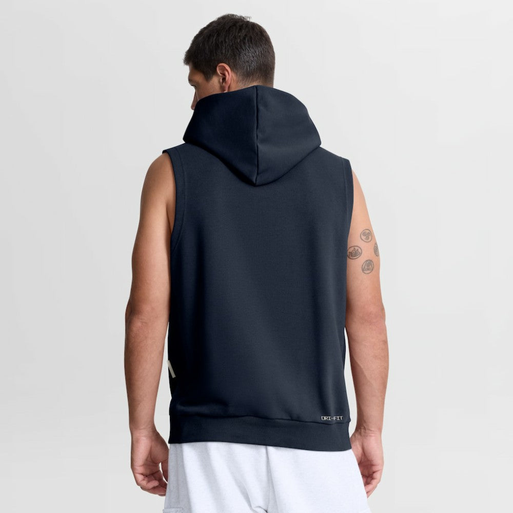 Atlanta Braves Authentic Collection Standard Issue Dri-FIT Sleeveless Hoodie Navy