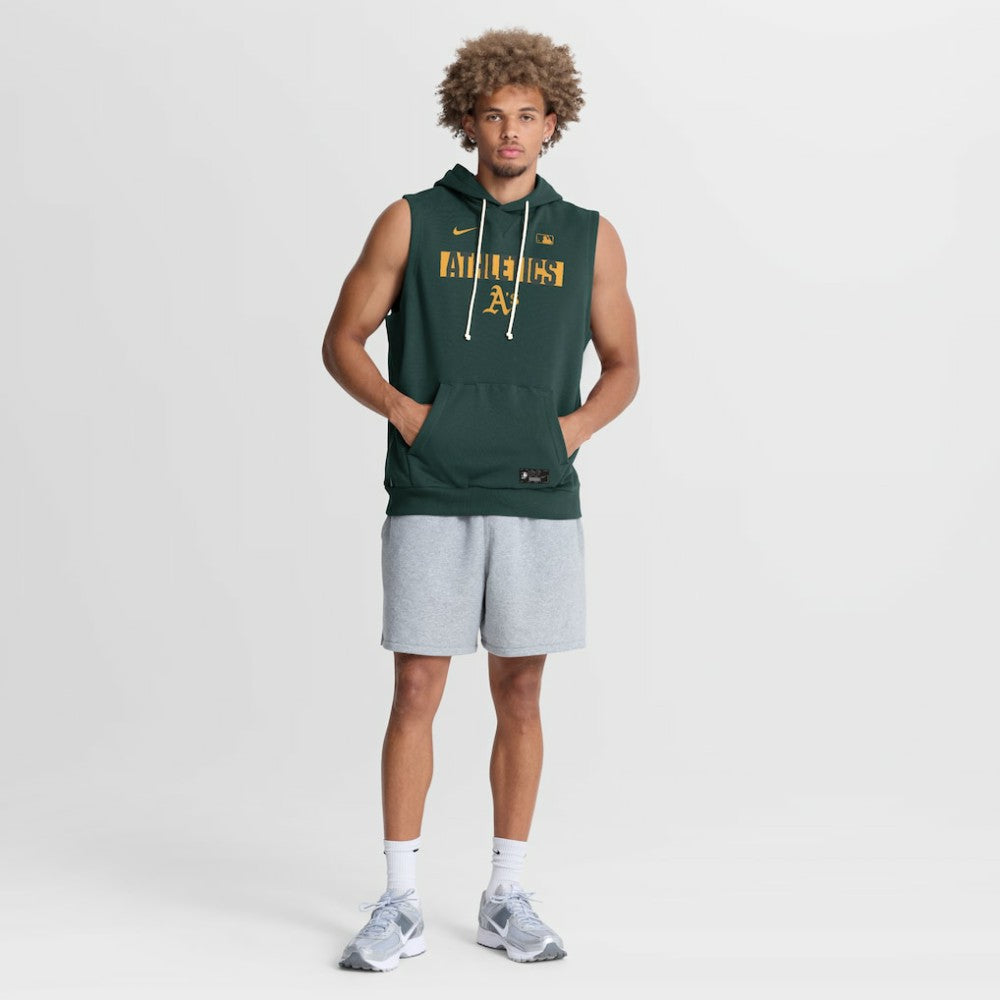 Athletics Authentic Collection Standard Issue Dri-FIT Sleeveless Hoodie Green