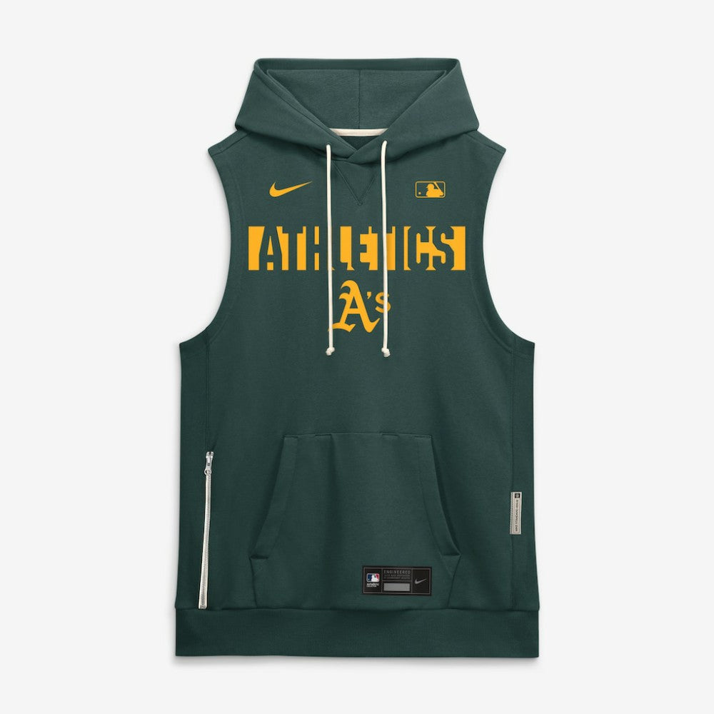 Athletics Authentic Collection Standard Issue Dri-FIT Sleeveless Hoodie Green