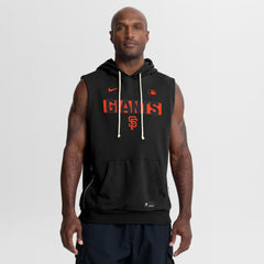 San Francisco Giants Authentic Collection Standard Issue Dri-FIT Sleeveless Hoodie Black