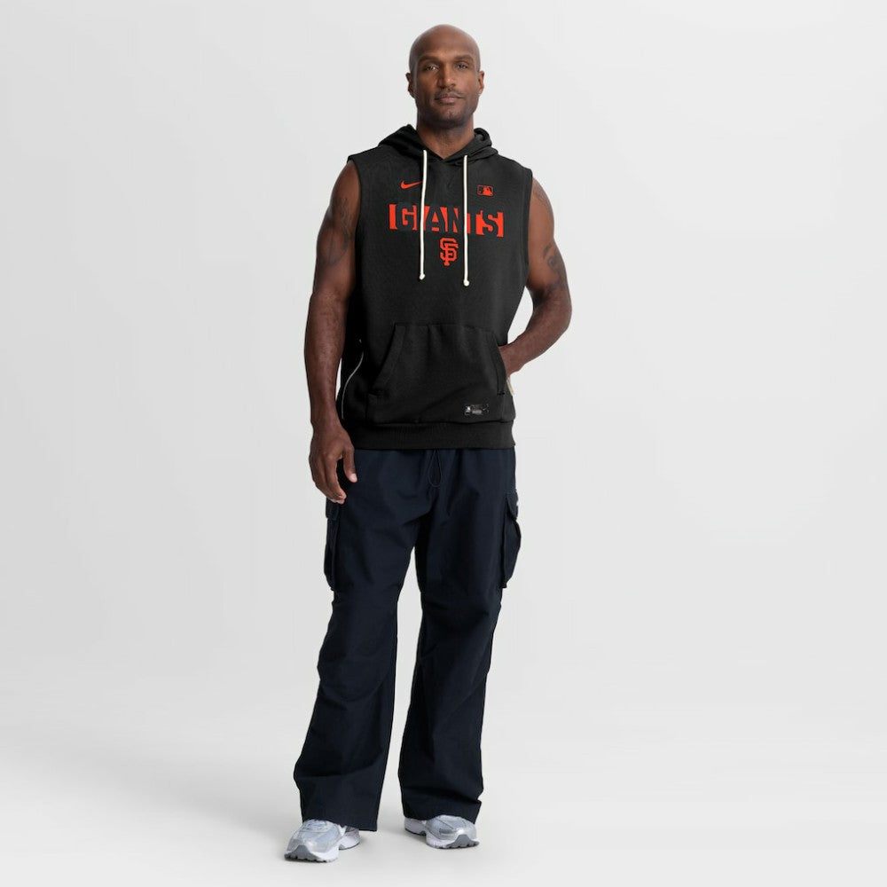 San Francisco Giants Authentic Collection Standard Issue Dri-FIT Sleeveless Hoodie Black