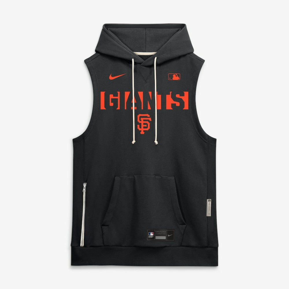 San Francisco Giants Authentic Collection Standard Issue Dri-FIT Sleeveless Hoodie Black